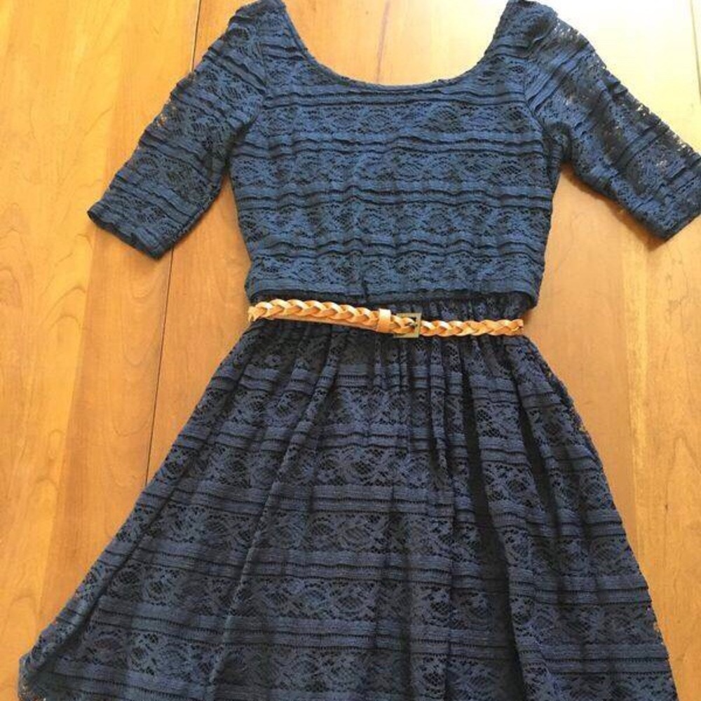 Navy Lace Dress